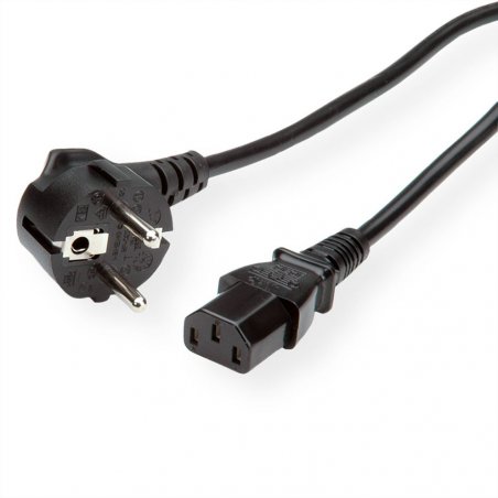 ROLINE 19.44.1000 power cable Black 0.8 m CEE7/7 IEC C13