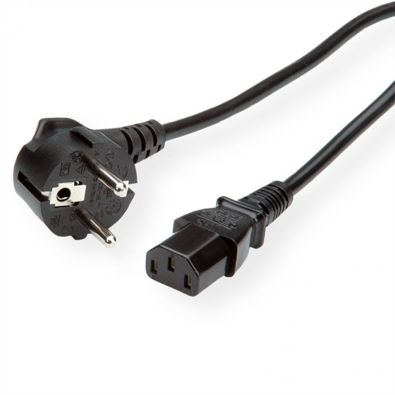 ROLINE 19.44.1002 power cable Black 3 m CEE7/7 IEC C13