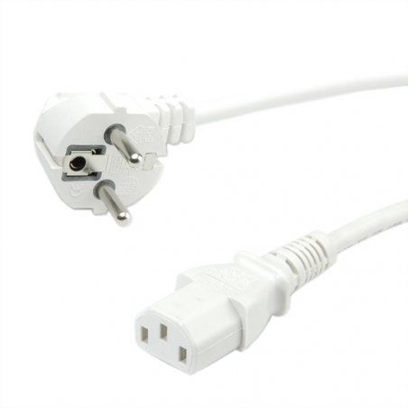 ROLINE 19.44.1006 power cable White 1.8 m CEE7/7 IEC C13