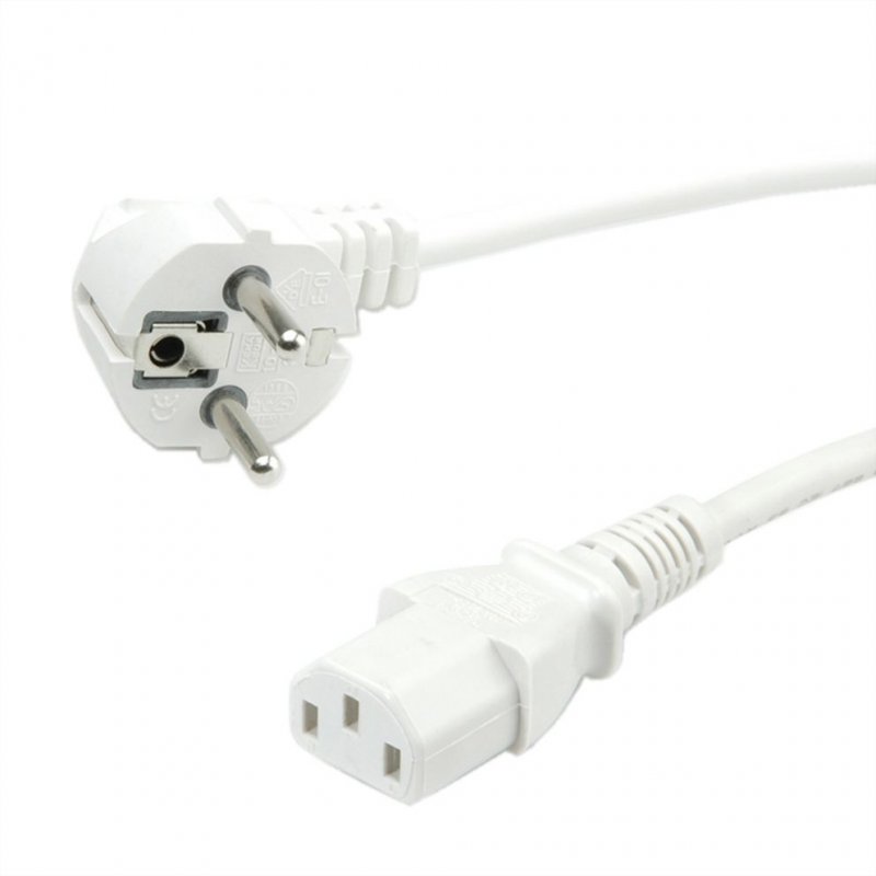 ROLINE 19.44.1007 power cable White 3 m CEE7/7 IEC C13