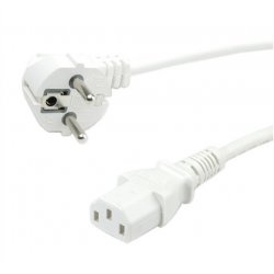 Value 19.99.1016 power cable White 0.6 m CEE7/7 IEC 320