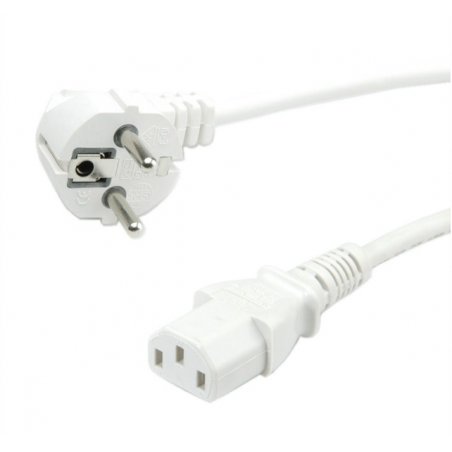 Value 19.99.1016 câble électrique Blanc 0,6 m CEE7/7 IEC 320