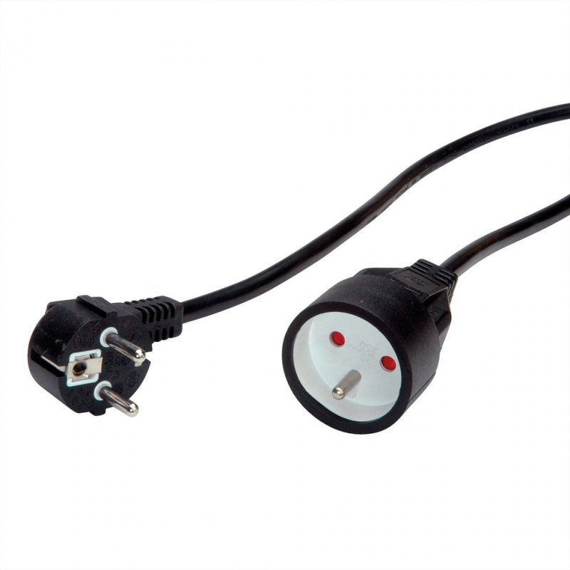 Value 19.99.1171 power cable Black 5 m CEE7/7