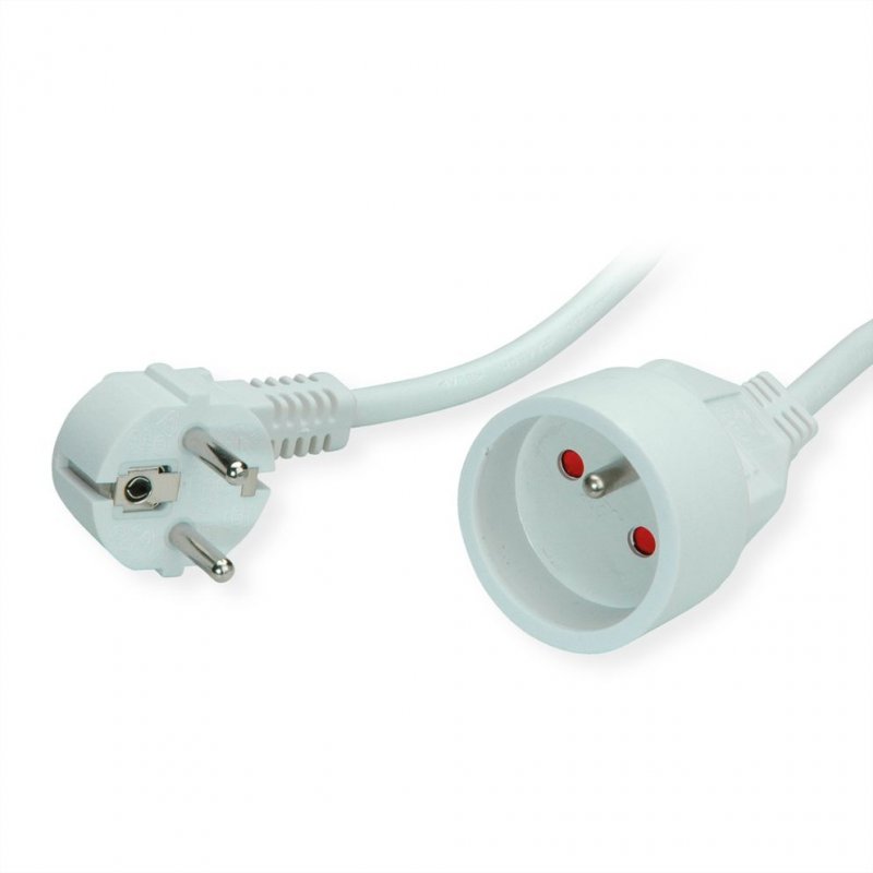 Value 19.99.1173 câble électrique Blanc 3 m CEE7/7