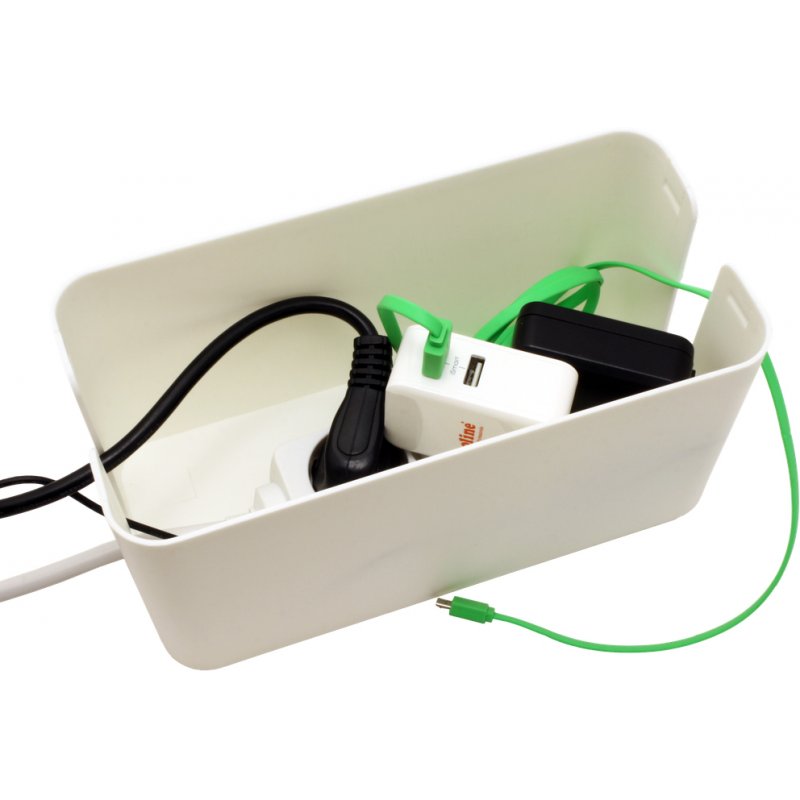 Value Cable organizer Cable box White 1 pc(s)