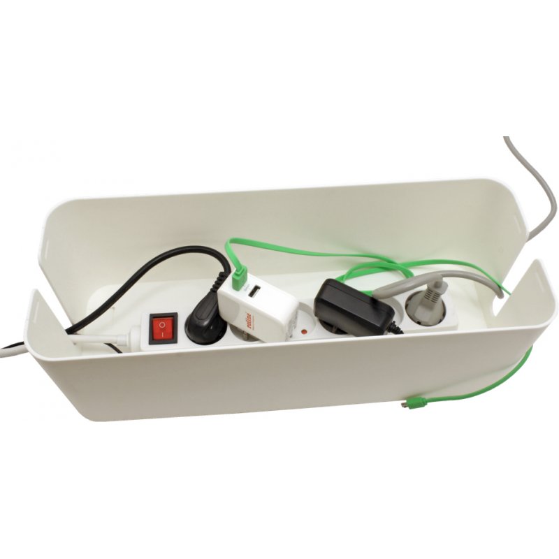 Value 19.99.3237 cable organizer Cable box White 1 pc(s)