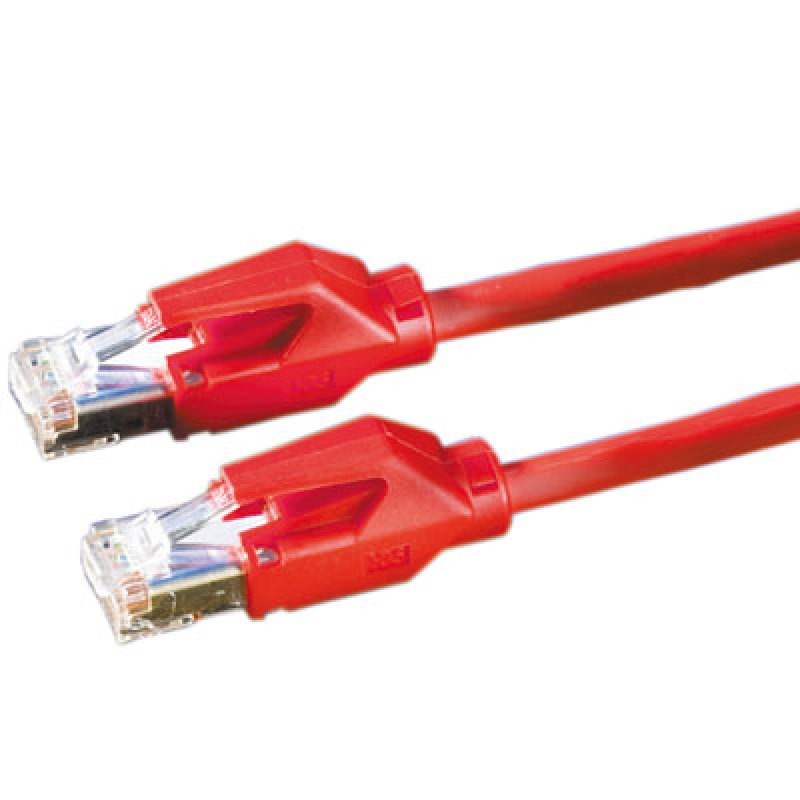 Draka Comteq S/FTP Patch cable Cat6, Red, 1m networking cable