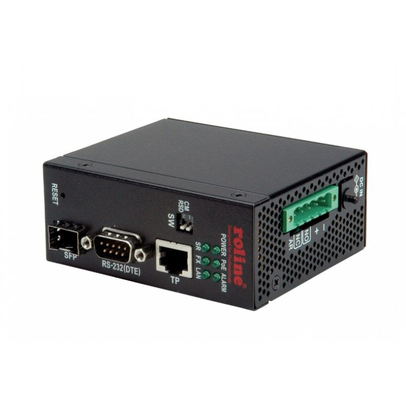ROLINE 21.13.1138 network media converter 100 Mbit/s Multi-mode Black