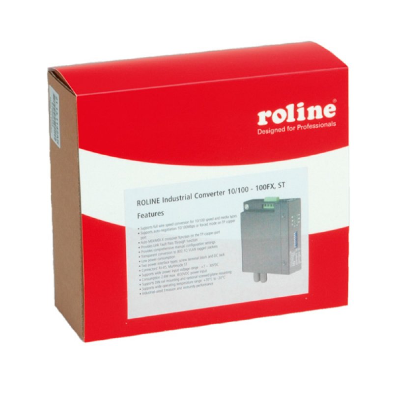 ROLINE Industr Konv 10/100 - 100FX ST