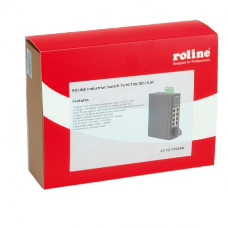 ROLINE Switch indust. 7x10/100 100FX SC