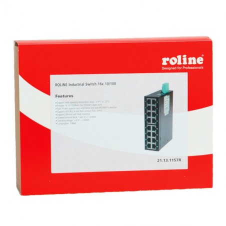 ROLINE Switch industriel 16 ports RJ-45 non administrable