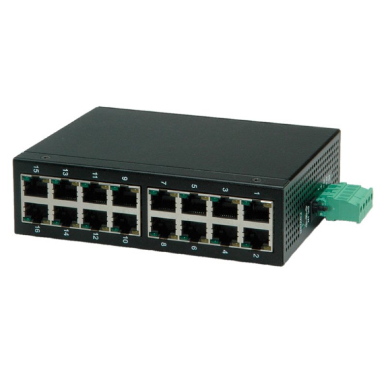 ROLINE Switch industriel 16 ports RJ-45 non administrable