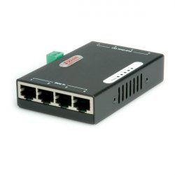 ROLINE Injecteur PoE Gigabit Ethernet, 4 ports