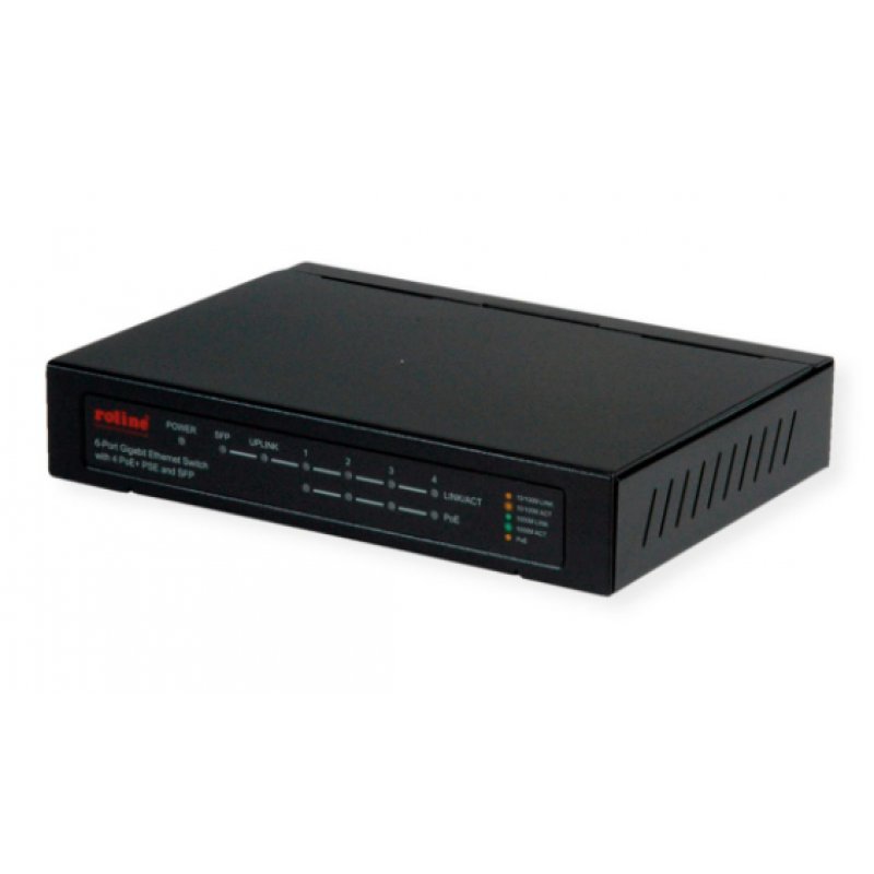 ROLINE 21.14.3524 commutateur réseau Gigabit Ethernet (10/100/1000) Connexion Ethernet, supportant l'alimentation via