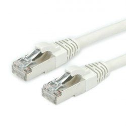 Câble ROLINE S/FTP Cat7, LSOH, avec connect. RJ45 (500MHz/Cl. EA), gris, 5m