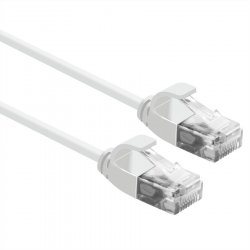 Cordon ROLINE Data Center SLIM, UTP Cat6A/Cl.EA, LSOH, blanc, 3m