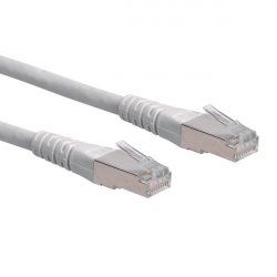 Cordon ROLINE S/FTP(PiMF) Cat6/Cl. E, gris, 0,3m