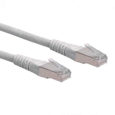 Cordon ROLINE S/FTP(PiMF) Cat6/Cl. E, gris, 0,3m