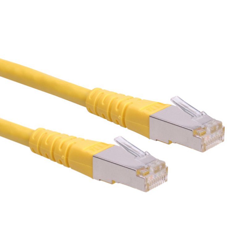 Cordon ROLINE S/FTP(PiMF) Cat6/Cl. E, jaune, 3m
