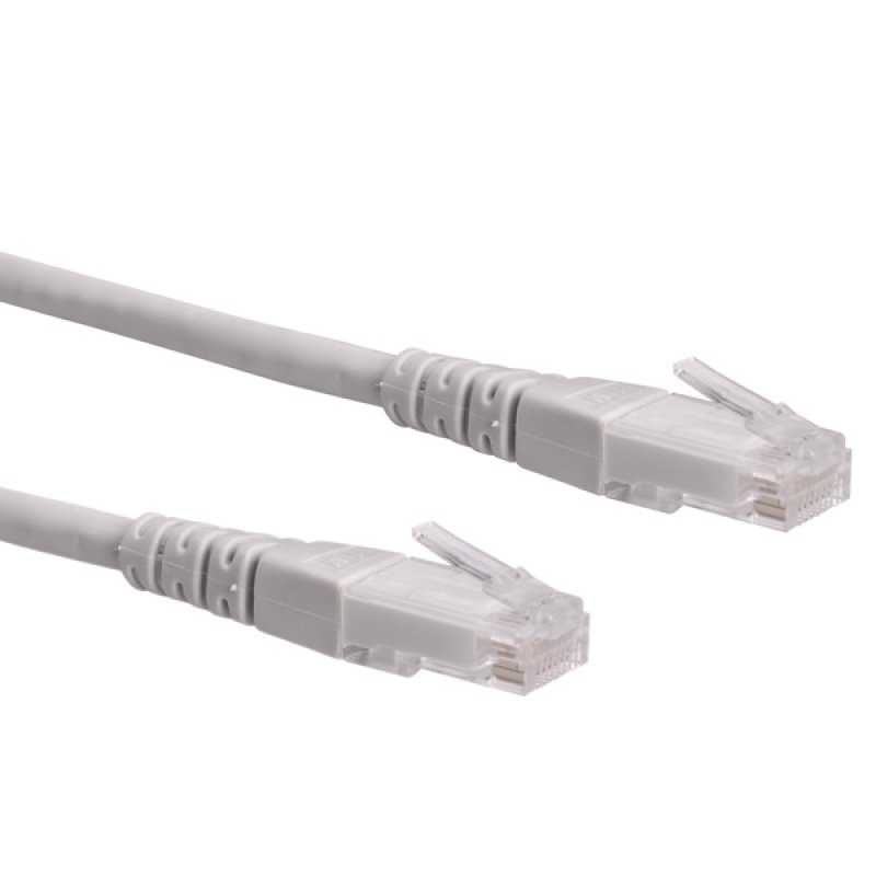 Cordon ROLINE UTP Cat6/Cl. E, gris, 0,3m