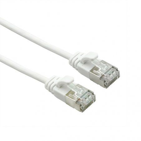 Cordon ROLINE DataCenter U/FTP Cat6A/Cl.EA, LSOH, SLIM, blanc, 2m