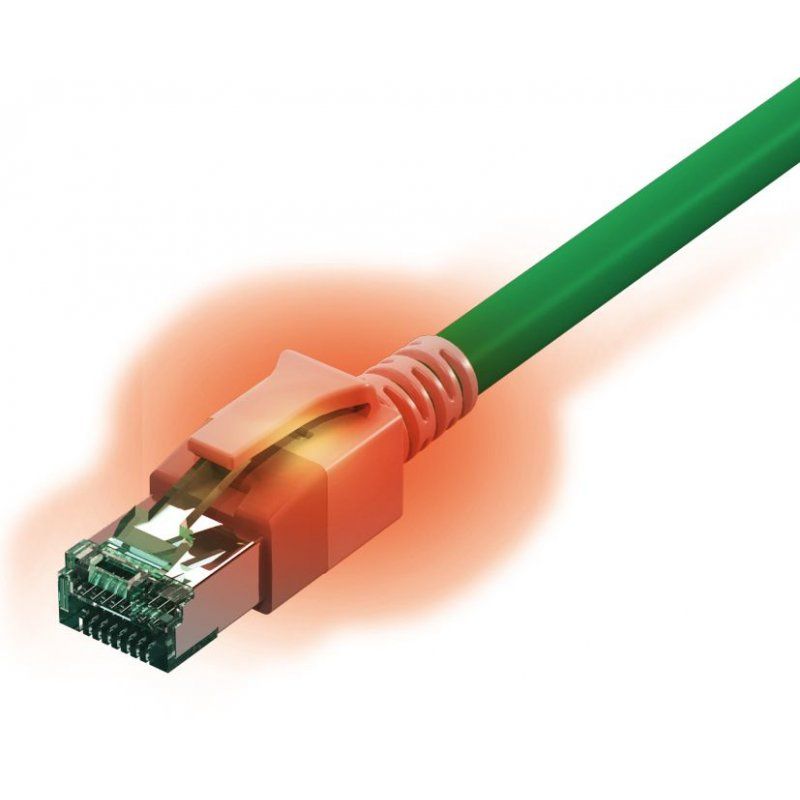 Sacon 442625,1 câble de réseau Vert 1 m Cat6a S/FTP (S-STP)