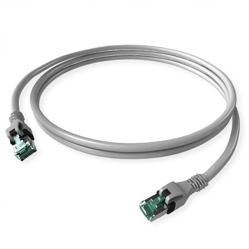Sacon DualBoot PushPull networking cable Grey 2 m Cat6a S/FTP (S-STP)