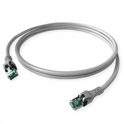 Sacon DualBoot PushPull networking cable Grey 3 m Cat6a S/FTP (S-STP)