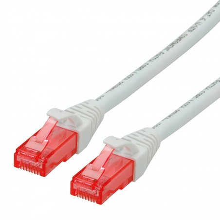 Cordon ROLINE UTP Cat6/CompLv, LSOH, blanc, 0,5m