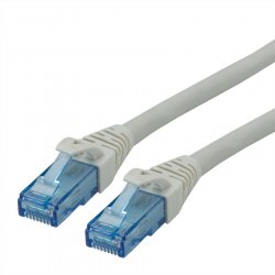 Cordon ROLINE UTP Cat6A/CompLv, LSOH, gris, 10m