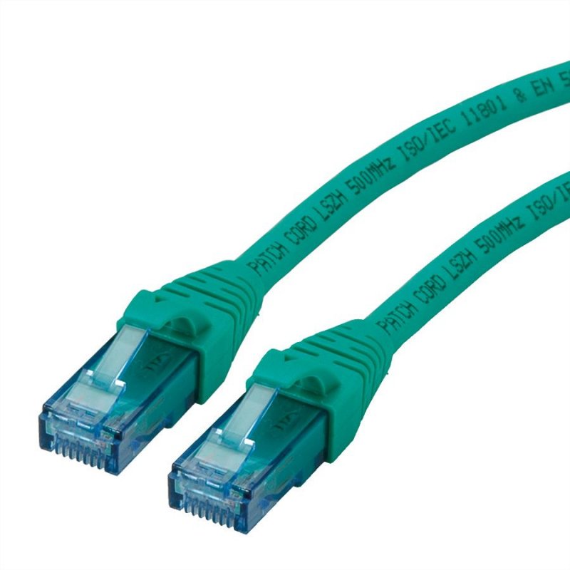 ROLINE Cat6a 15m câble de réseau Vert U/UTP (UTP)