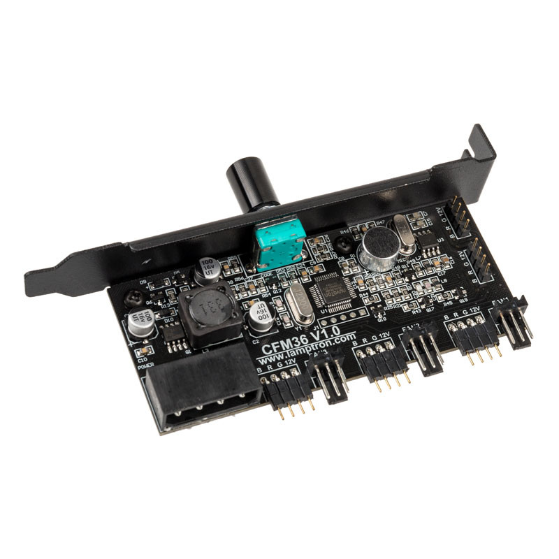 Lamptron compatible CFM36 Lufter- und RGB-LED-Controller fur PCI-Slot - sch
