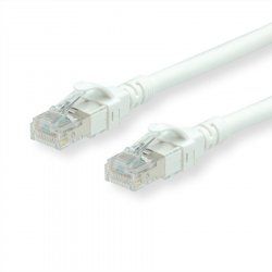 Cordon ROLINE S/FTP(PiMF) Cat6A/CompLv LSOH, blanc, 0,3m