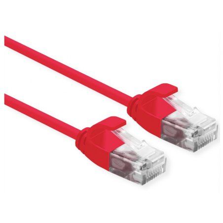 ROLINE 21.15.3910 networking cable Red 0.15 m Cat6a U/UTP (UTP)