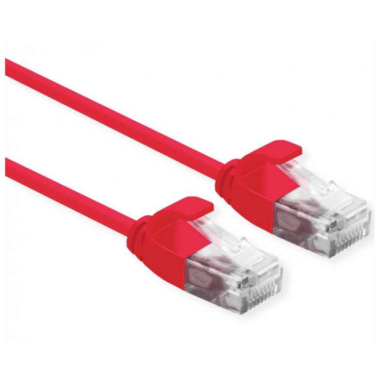 ROLINE 21.15.3913 networking cable Red 1 m Cat6a U/UTP (UTP)