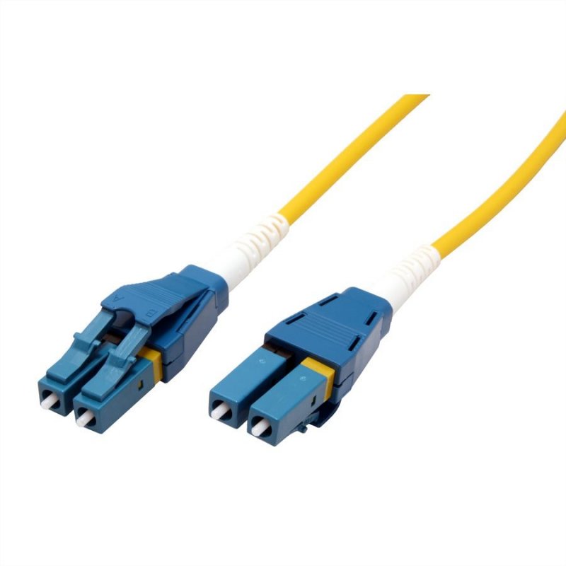 ROLINE 21158785 câble de fibre optique 5 m LC OS2 Bleu, Jaune