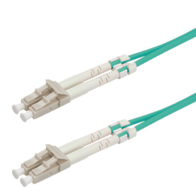 ROLINE Câble FO 50/125 LC/LC, OM3, connecteurs Low-Loss, turquoise, 10m