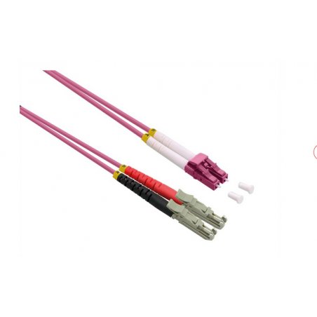 ROLINE Câble FO Duplex 50/125 OM4, LSH/LC, LSOH, violet, 1m
