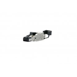 METZ CONNECT 130E405032-E connecteur de fils RJ-45 Noir, Argent