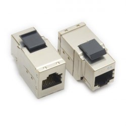 ROLINE Coupleur Keystone RJ45 blindé, Cat6A/Cl.EA