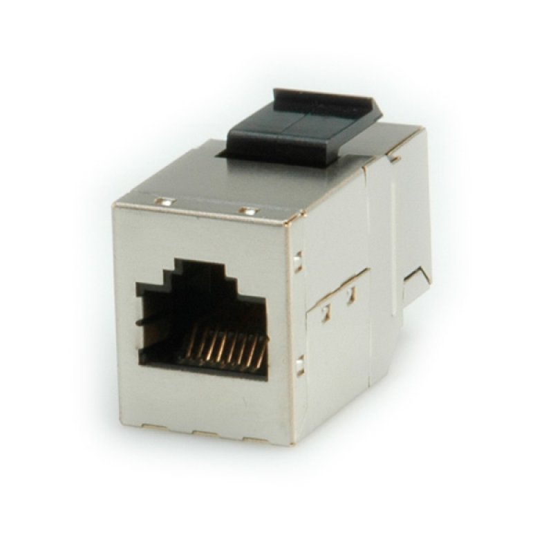 ROLINE Coupleur Keystone RJ45 blindé, Cat6A/Cl.EA