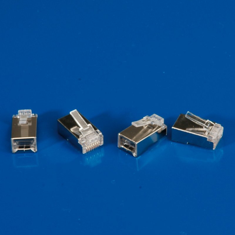 ROLINE Connecteur modulaire blindé, Cat6/Cl.E, 10 unités