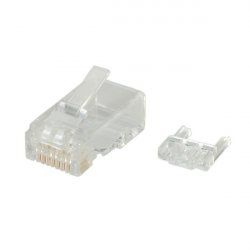 ROLINE Connecteur modulaire non blindé Cat6/Cl.E pour câble solide, 10 unités