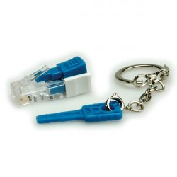 ROLINE PORT LOCK BLEU RJ45 AVEC CLE