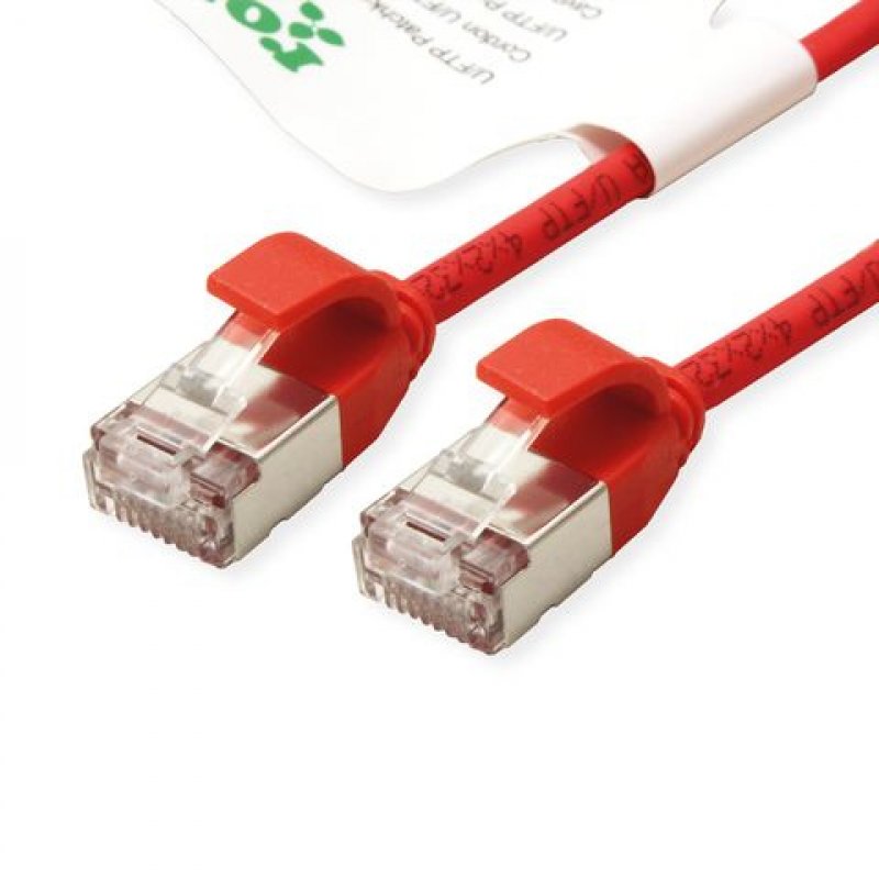 ROLINE 21.44.3313 networking cable Red 1 m Cat6a U/FTP (STP)