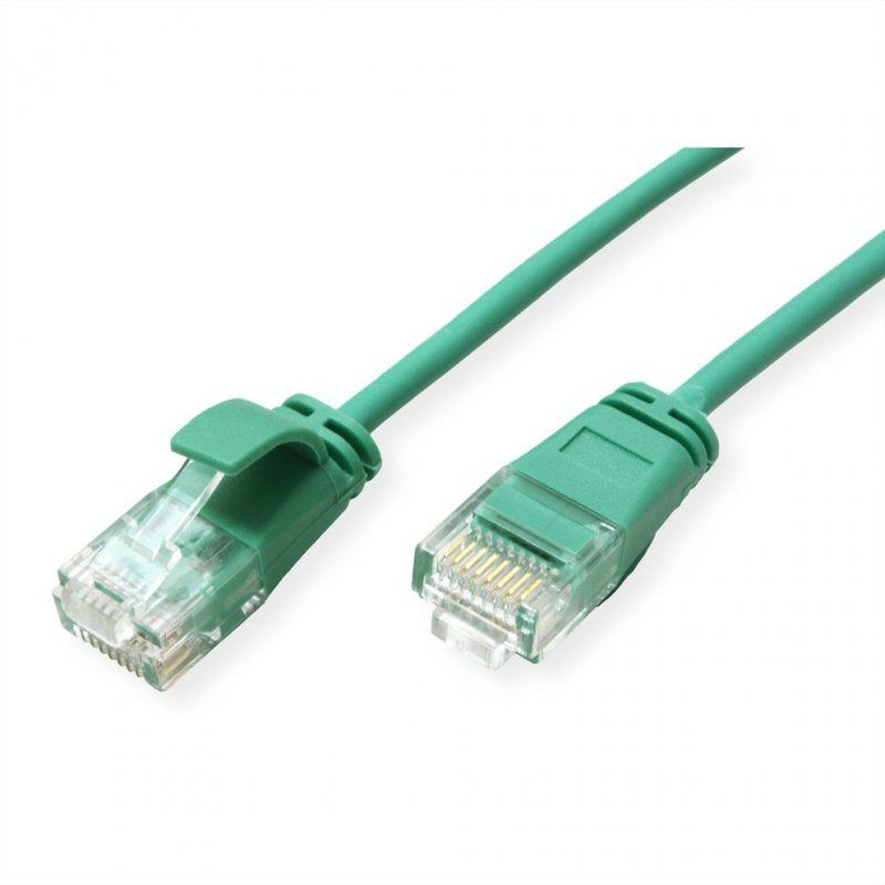 Cordon ROLINE GREEN DataCenter SLIM, UTP Cat6A/Cl.EA, SLIM, LSOH, vert, 0,5m