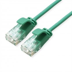 Cordon ROLINE GREEN DataCenter SLIM, UTP Cat6A/Cl.EA, SLIM, LSOH, vert, 2m