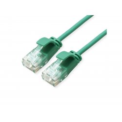 Cordon ROLINE GREEN DataCenter SLIM, UTP Cat6A/Cl.EA, SLIM, LSOH, vert, 5m