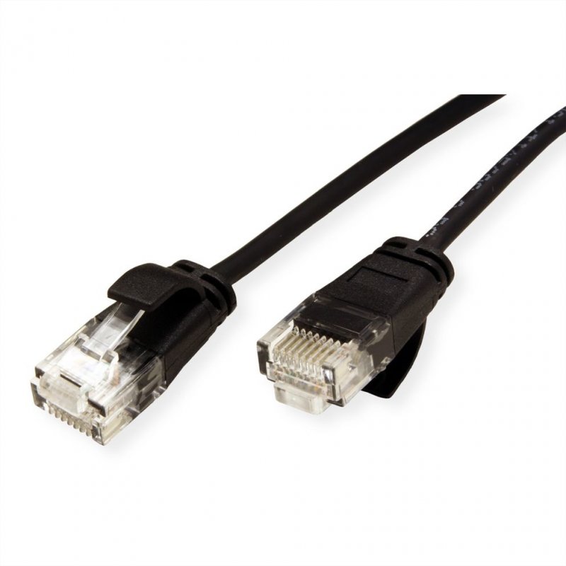 ROLINE 21.44.3950 networking cable Black 0.15 m Cat6a U/UTP (UTP)