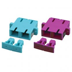 Coupleur FO MM OM3, SC/SC dx, turq Multimode OM3